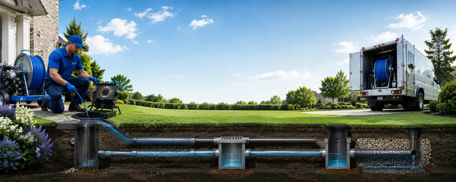 Outdoor drain cleaning information for Thorndale, TX